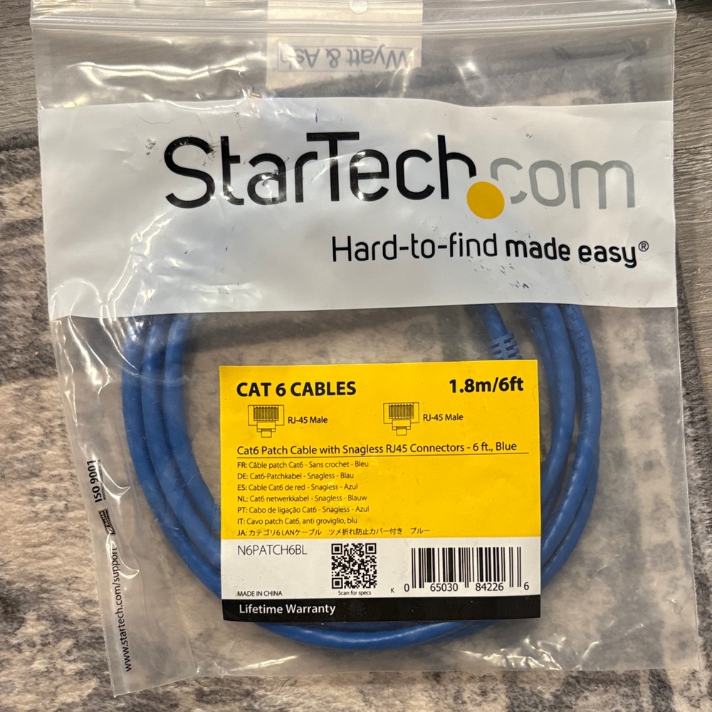 StarTech Blue CAT 6 Patch Cable